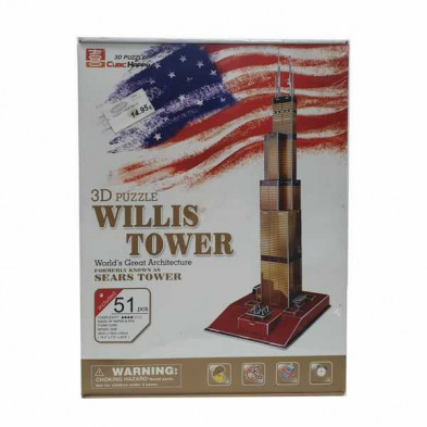 Imagen puzzle 3d torre willis