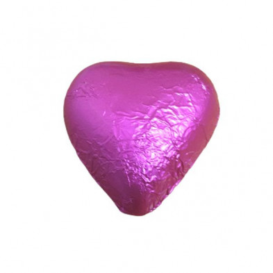 Imagen corazones chocolate rosa 140 unidades bolsa 1kg