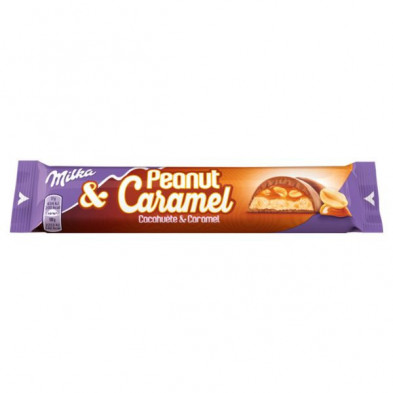 Imagen milka & peanut caramel chocolatina 37grs