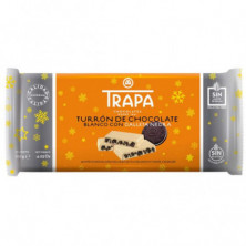 TURRÓN DE CHOCOLATE BLANCO CON GALLETA NEGRA 120GR