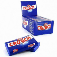 Display de 15 chocolatinas Crunch Nestlé en caja abierta