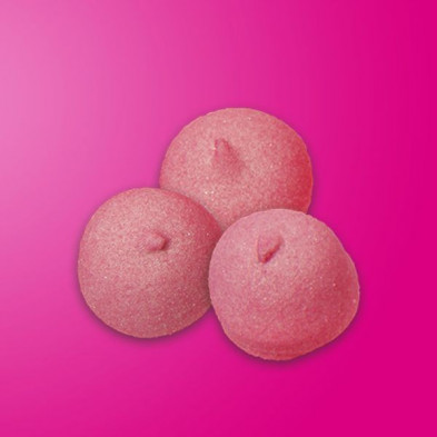 imagen 2 de bolas rosas masmelo bulgari 500grs 60 unidades