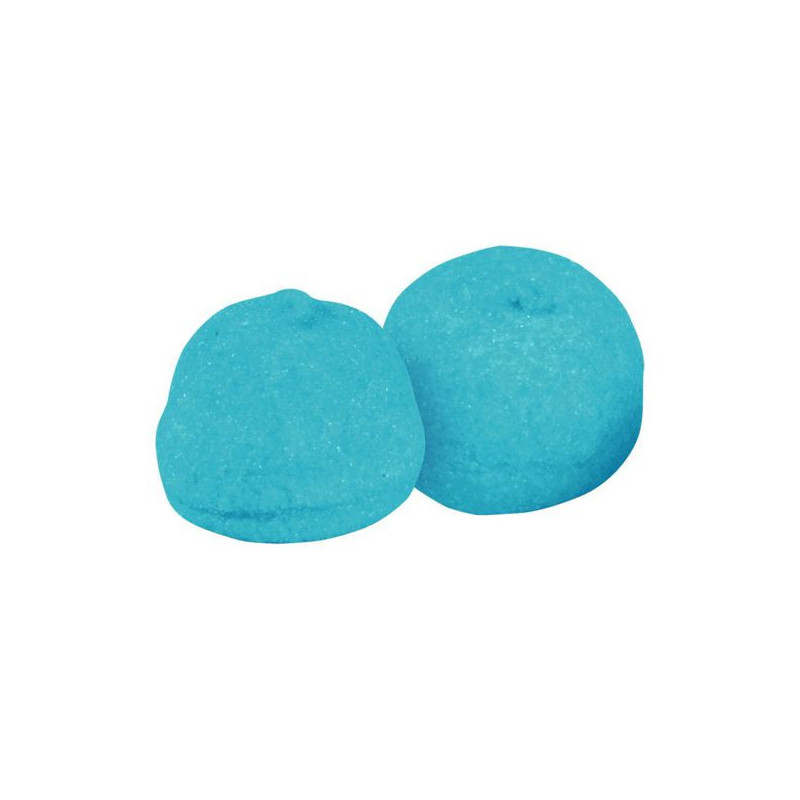 Producto abierto con bolas de masmelo sueltas junto al envase