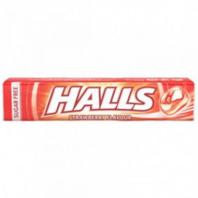 Imagen halls fresa sin azucar 32g 20u