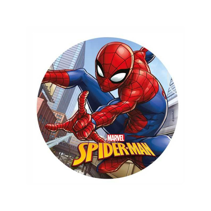 Imagen disco oblea spiderman 20cm foil