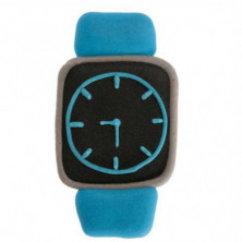 Imagen reloj 2d azúcar 6x4cm azul