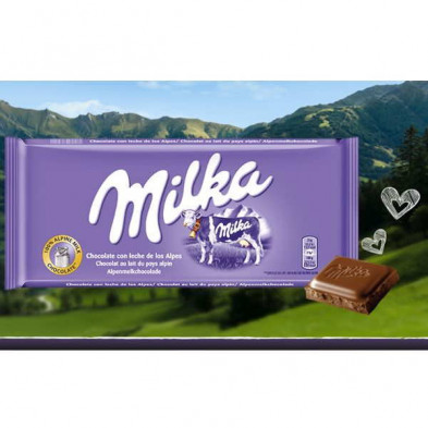 imagen 1 de milka chocolate con leche de los alpes 125gr