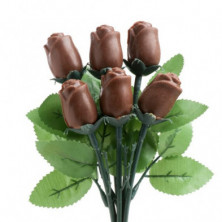 imagen 3 de rosas chocolate ramo media docena 30grs