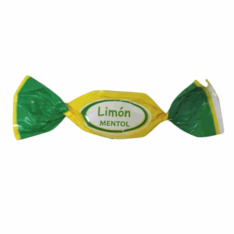 Imagen caramelo mentol limón bolsa 1kg Imagen caramelo mentol limón bolsa 1kg