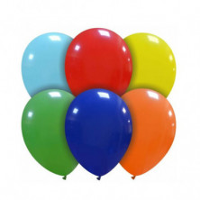 Imagen globos bolsa 200 unidades colores surtido ø 22cm
