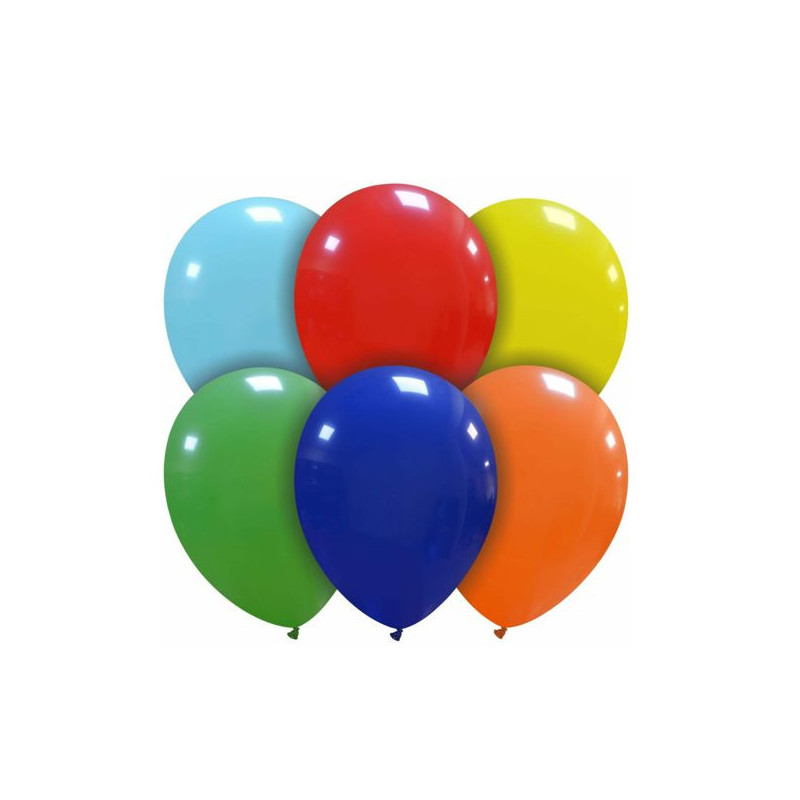 Imagen globos bolsa 200 unidades colores surtido ø 22cm Imagen globos bolsa 200 unidades colores surtido ø 22cm