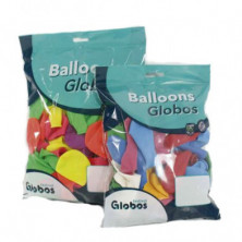 imagen 1 de globos bolsa 200 unidades colores surtido ø 22cm