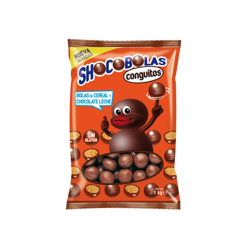 Imagen shocobolas chocolate con leche conguitos 1kg 260u