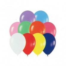 Imagen bolsa 50 globos surtido colores 9r