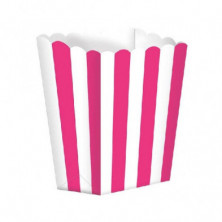 Imagen bolsa candy buffet popcorn carton rosa 5 uni pack