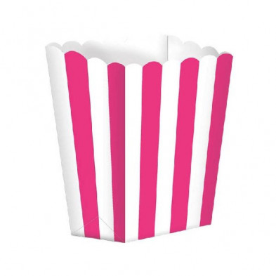Imagen bolsa candy buffet popcorn carton rosa 5 uni pack