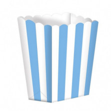 BOLSA CANDY BUFFET POPCORN CARTON AZUL PACK 5 UNIDADES