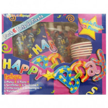 Imagen set de fiesta para 6 personas cumpleaños 42 piezas