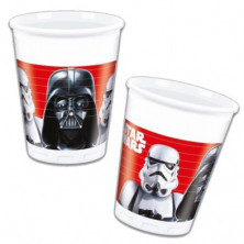 PACK 8 VASOS DE PLÁSTICO STAR WARS DARTH VADER