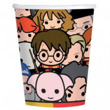 PACK 8 VASOS DE PAPEL HARRY POTTER PERSONAJES