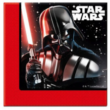 PACK 20 SERVILLETAS STAR WARS DARTH VADER 33X33CM