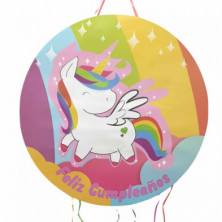 PIÑATA UNICORNIO MULTICOLOR 40X50CM