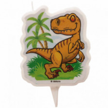 Imagen vela 2d cumpleaños dinosaurio 7