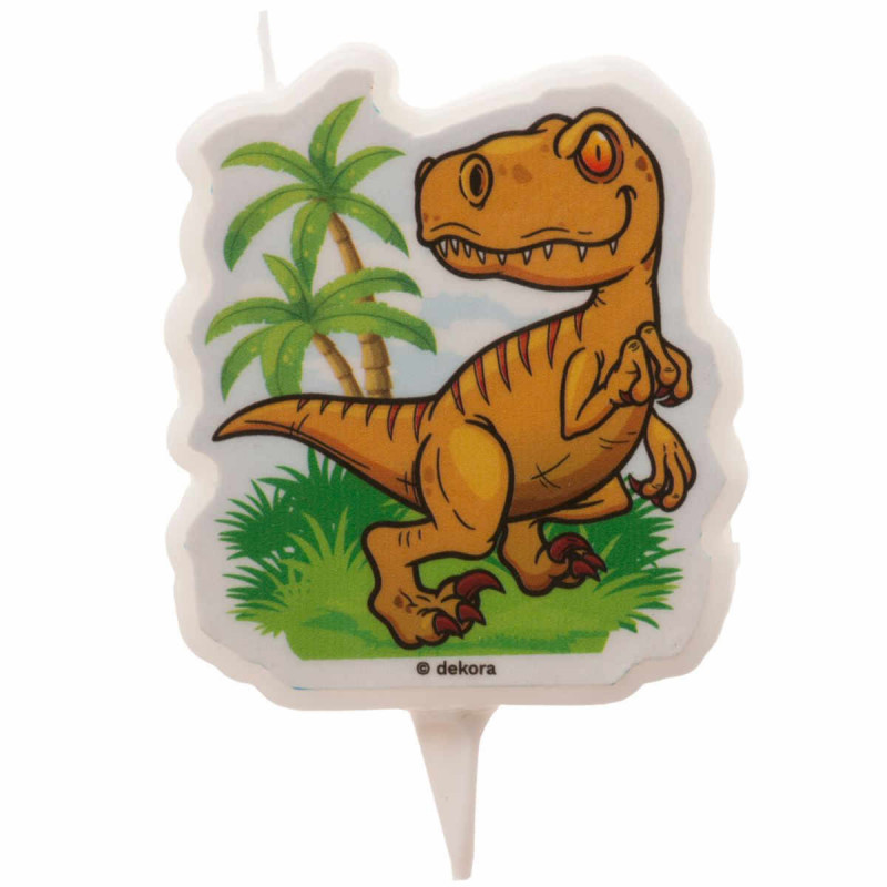 Imagen vela 2d cumpleaños dinosaurio 7