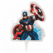 Imagen vela 2d cumpleaños capitan america 7