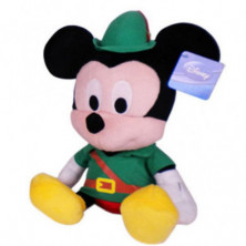 PELUCHE DE MICKEY & MINNIE DISFRAZADOS DE ROBIN HOOD DE 50CM