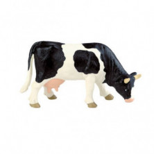 VACA PASTANDO BLANCA/NEGRA 11CM (d)