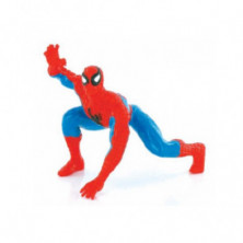 Imagen spiderman rojo agachado 7cm figura de goma