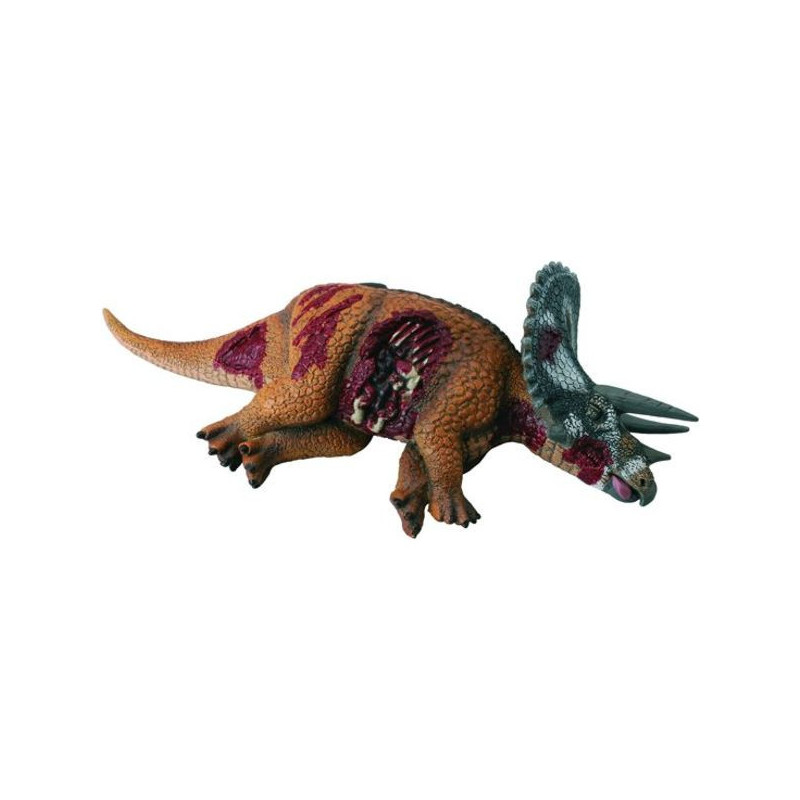 Imagen triceratops herido 18x6cm
