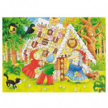 PUZZLE MADERA HANSEL Y GRETEL 37X27X0,3CM