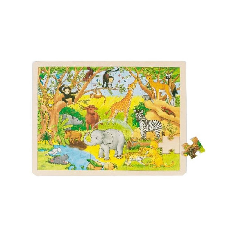 Imagen puzzle madera africa 40x30x0