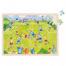 PUZZLE MADERA FUTBOL 40X30X0,8CM