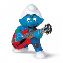 FIGURA DE PITUFO GUITARRISTA