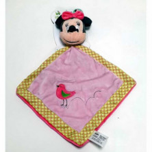 MANTITA DE MINNIE MOUSE DE COLOR ROSA DE 20X20CM