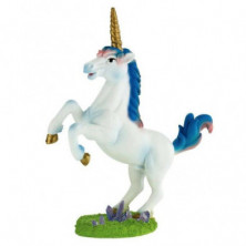 FIGURA DE UNICORNIO AZUL DE 13,5CM