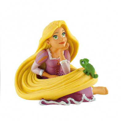 Figura de Rapunzel Sentada La princesa con cabello mágico en una