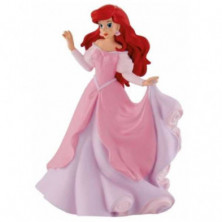 FIGURA DE ARIEL CON VESTIDO ROSA