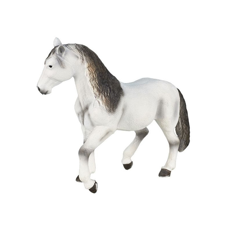 Imagen caballo semental gris andaluz 13.5cm