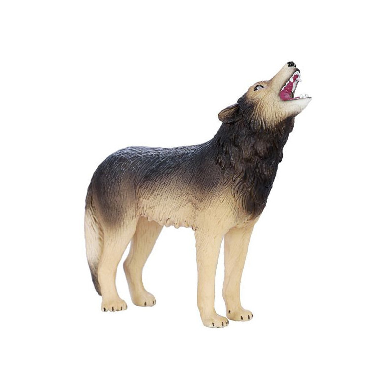 Imagen lobo aullando 8cm