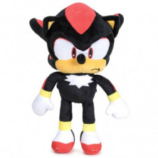 PELUCHE DE SHADOW DE 30 CM DE SONIC THE HEDGEHOG