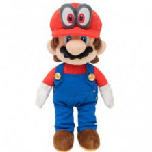 PELUCHE DE MARIO CON CAPPY DE 35 CM DE SUPER MARIO BROS.