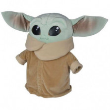 Imagen peluche mandalorian baby yoda jumbo 66cm