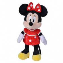 PELUCHE DE MINNIE MOUSE CON VESTIDO ROJO DE 25CM