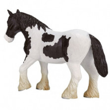 imagen 1 de caballo percheron clydesdale blanco y negro 15cm