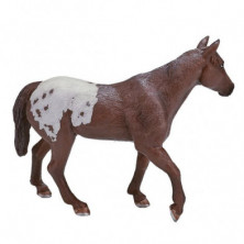 imagen 2 de caballo semental appaloosa castaño 13.5cm