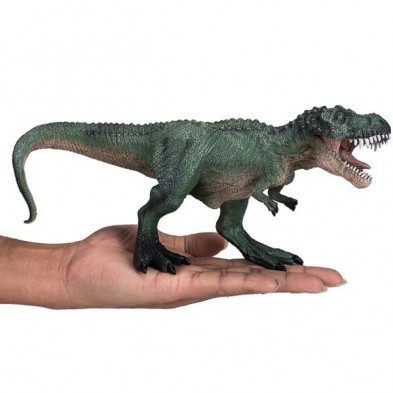 imagen 3 de dinosaurio tyrannosaurus caza verde 25cm